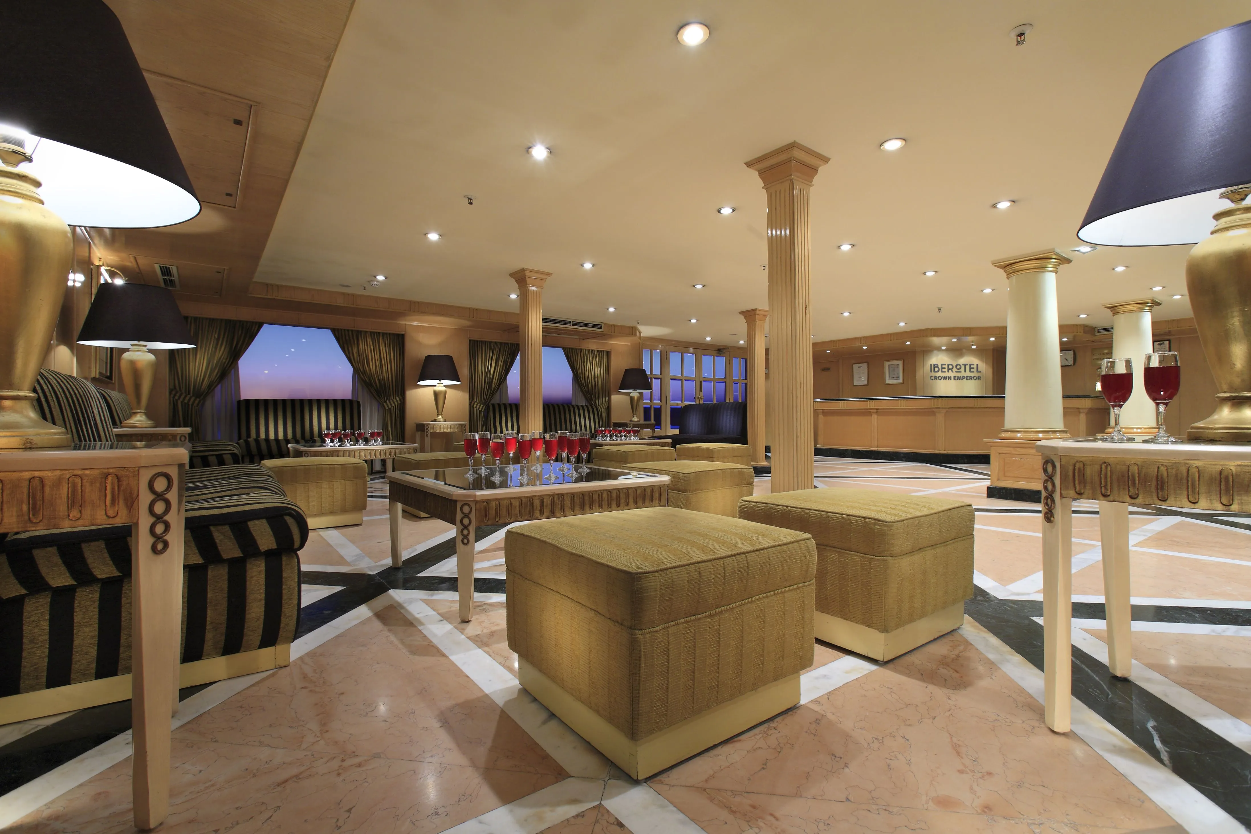 Lobby of the JAZ Crown Emperor Nile Cruise Nile cruise
